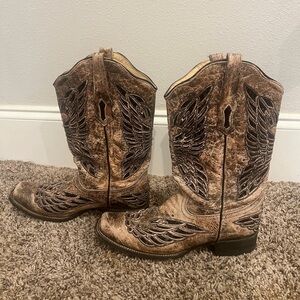 Corral Women's R1226 Bronze/Black Sequin Crystal Butterfly Cowgirl Boots